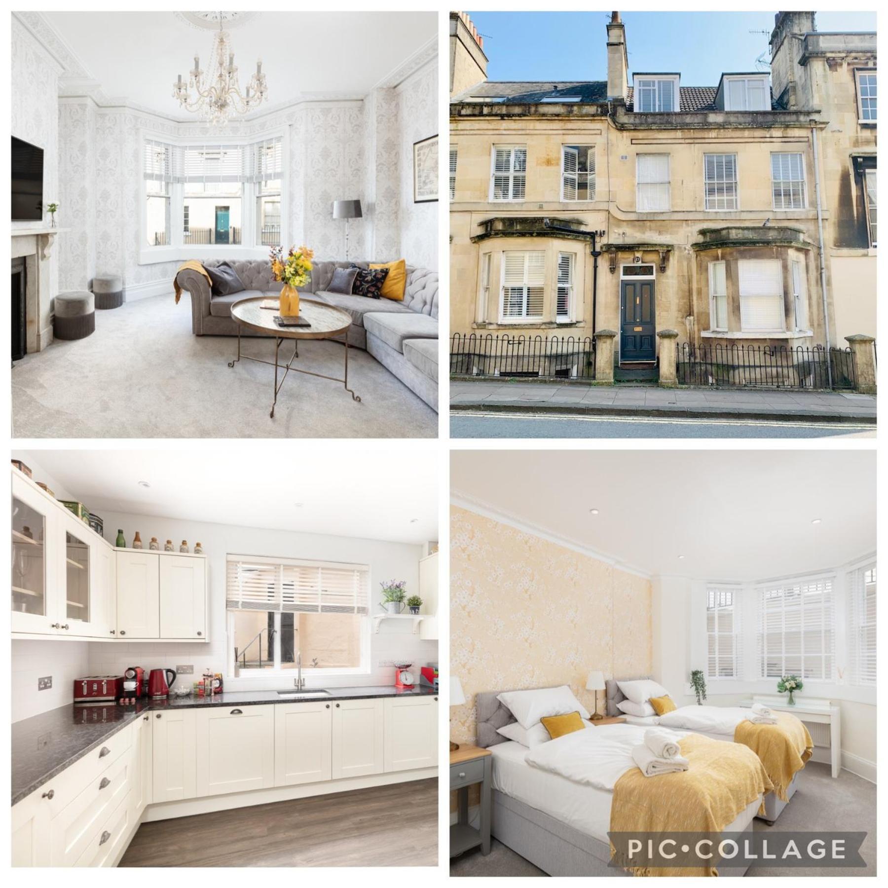 5 Bedroom Magnificent Georgian Townhouse- City Centre Bath Exterior foto